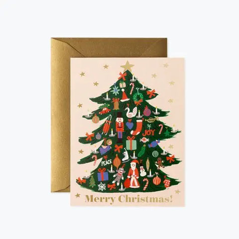 Trimmed Tree Card, Boxed set of 8