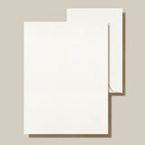 Writing Sheet, Unruled Pearl White